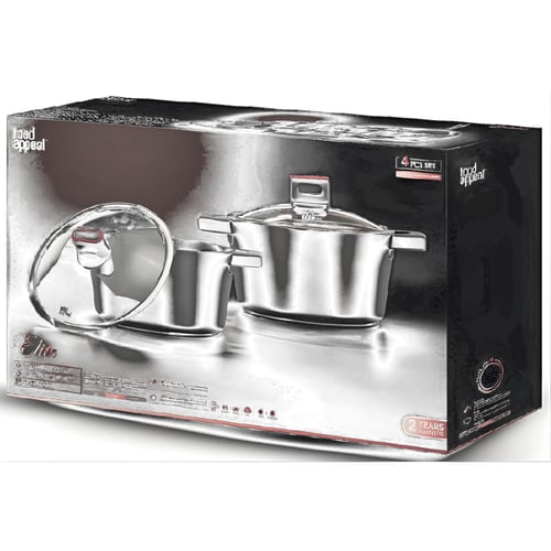 Luxury Cookware Set – 4-Piece Natural Stone Compatible with Induction