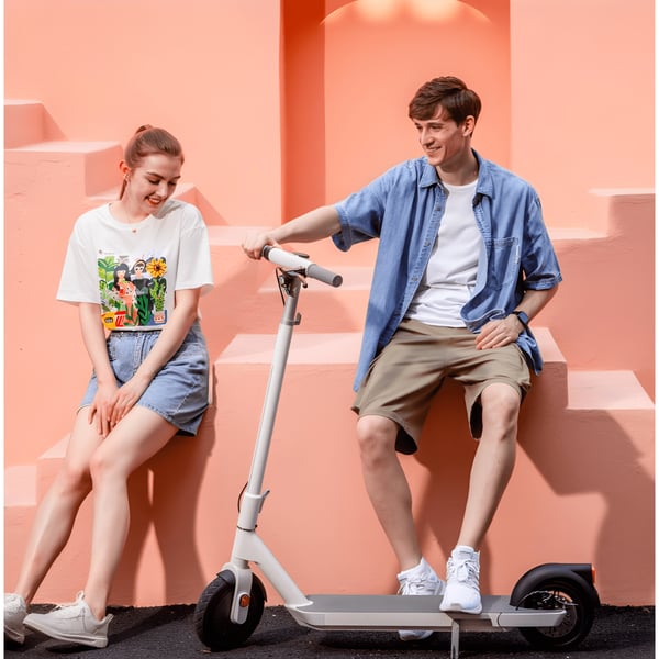 Easily Foldable Electric Scooter NEON by OKAI - Fast & Innovative