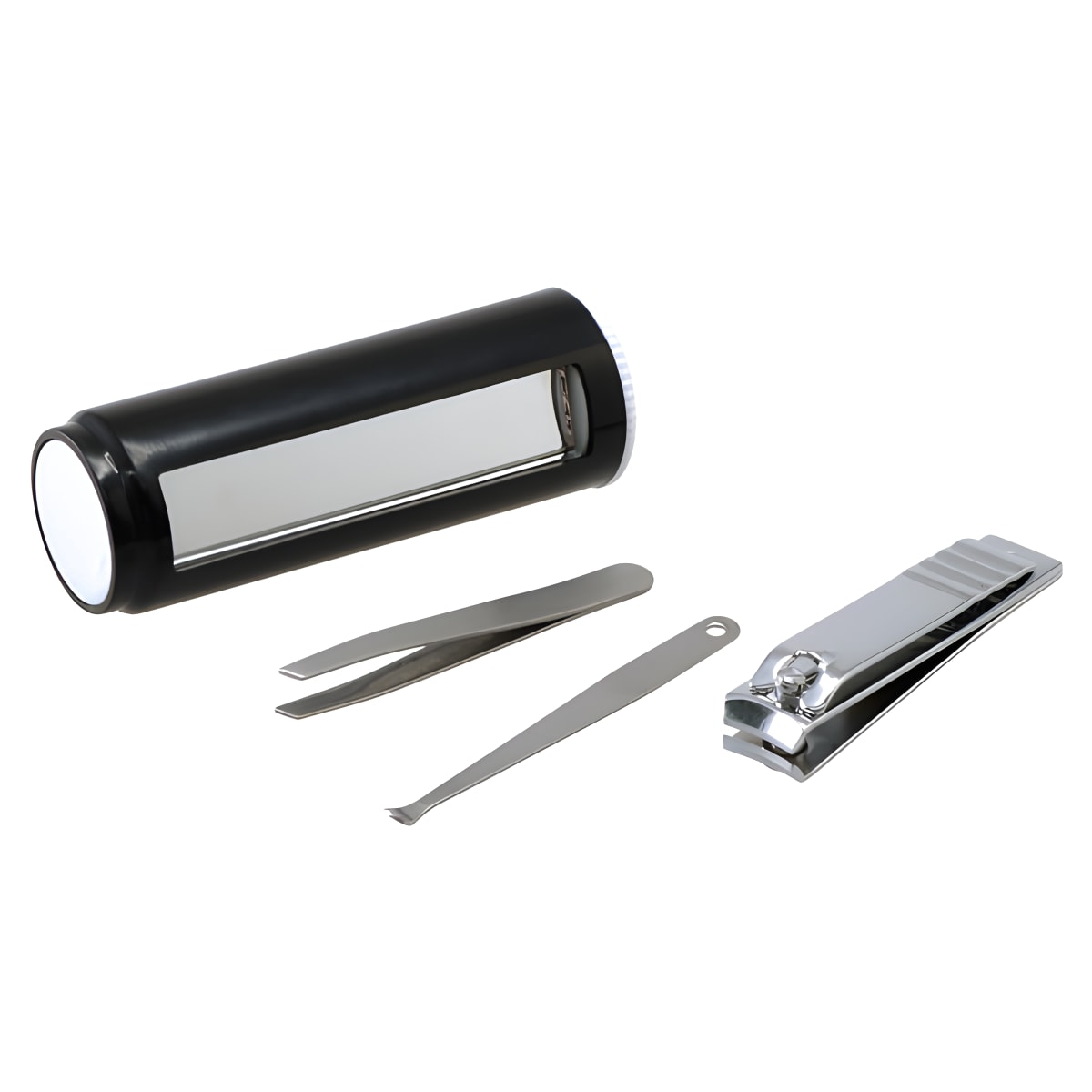 סט מניקור עם מראה בקופסת גליל מושלמת