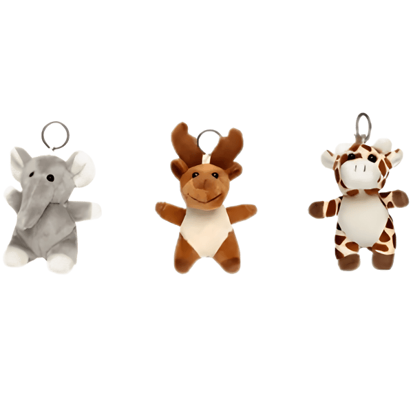 בובות פרווה עם מחזיק מפתחות