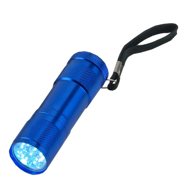 Compact Metal Handheld Flashlight with White LED Light - Kaiko