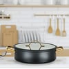 Luxury 28cm Sauté Pan with Gold Handles - PLATINUM Series