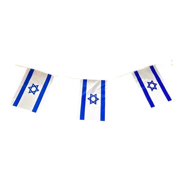 שרשרת דגלונים קלאסית בעיצוב בד - 4 מטר