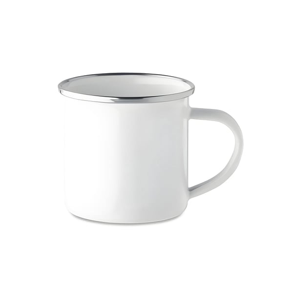 Vintage Metal Mug with Enamel Coating for Sublimation