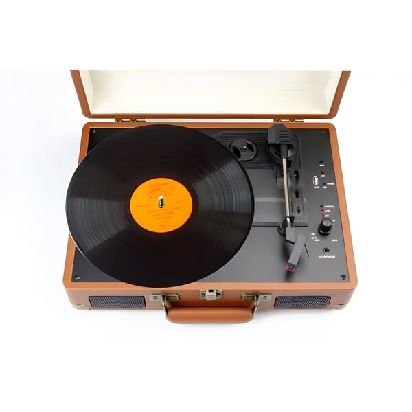 Portable Vinyl Record Player with Bluetooth by Blaupunkt