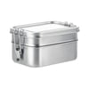 Stainless Steel Lunch Box with 2 Secure Compartments