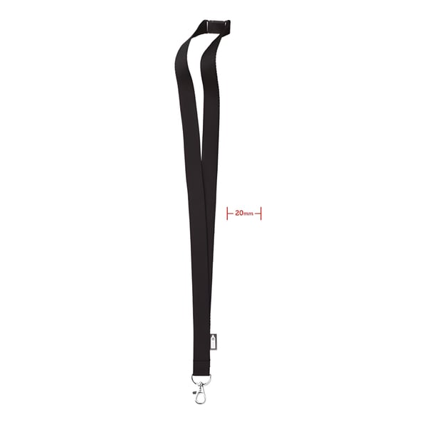 Eco-Friendly RPET Lanyard with Metal Clip and Safety Breakaway