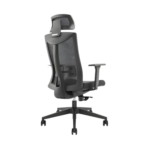 כיסא ארגונומי עם גב רשת שחור של LUMI