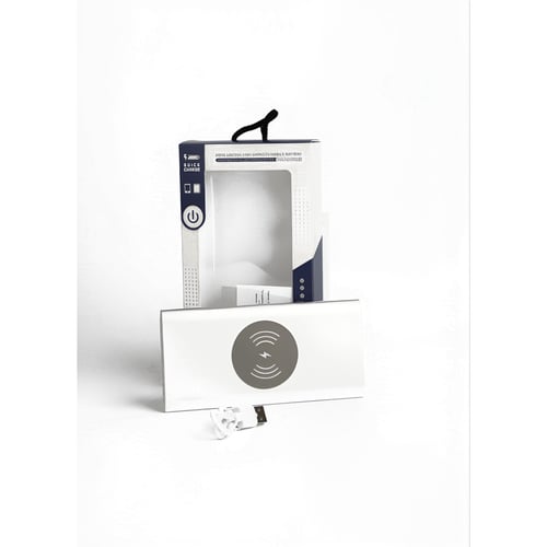 פאוור בנק מתכת 10,000 מיליאמפר עם מטען אלחוטי