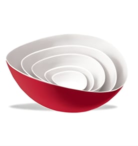 סט קערות אדומות אלגנטיות - מתנה עסקית עם תחושת יוקרה