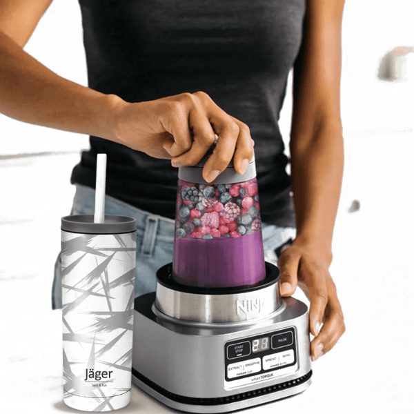 Premium Shake Lovers Package with Ninja CB103 Blender and Jagger Thermal Mug