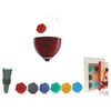 Personalized Silicone Wine Glass Charms
