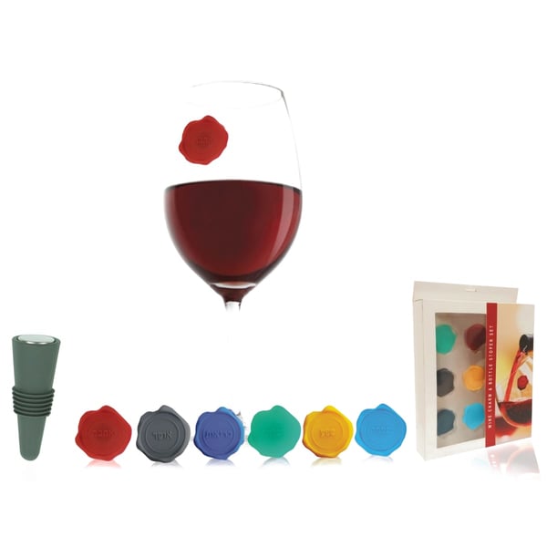 Personalized Silicone Wine Glass Charms
