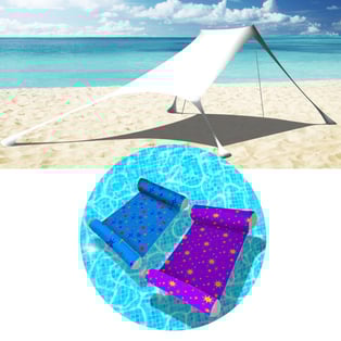 מארז חוף יוקרתי: ציליית XL וערסלי מים זוגיים