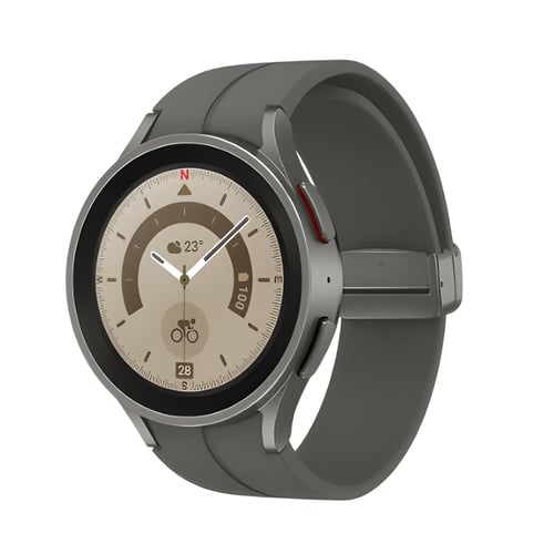 שעון חכם Galaxy Watch5 Pro טיטניום 45 מ"מ אפור - סמסונג יבואן רשמי