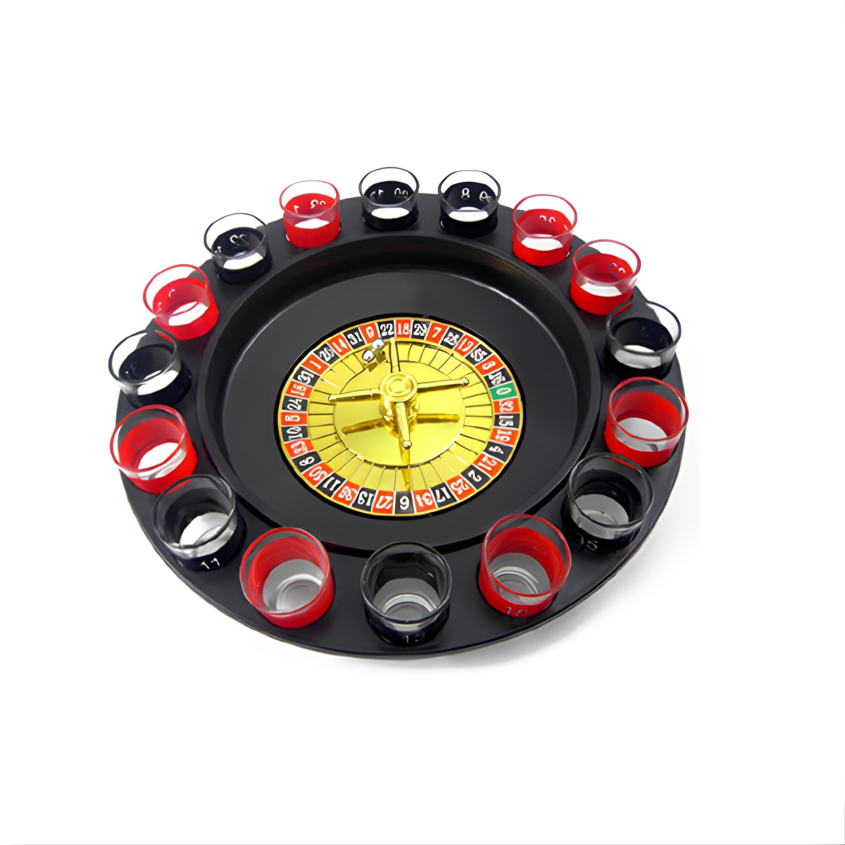 משחק רולטת שתייה עם 16 כוסות