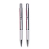 Silver Metal Ballpoint Pen and Mechanical Pencil Set