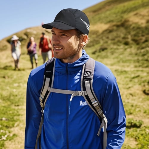 כובע מצחייה קל ונוח עם הדפס מחזיר אור