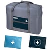 Foldable Grey Travel Bag with Carrying Pouch