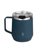 H2O-Pro ספל תרמי 420 מ"ל מנירוסטה עם ידית ומכסה אקרילי