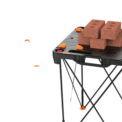 שולחן עבודה מתקפל קומפקטי WORX - רגלי פלדה