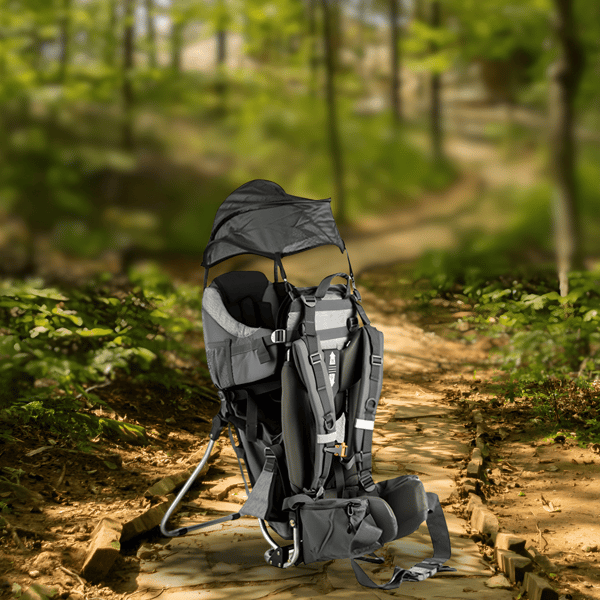 מנשא גב לתינוק עם תיק החתלה, צידנית וצלון - עד 18 ק"ג מבית Go Nature