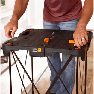 שולחן עבודה WORX מתקפל וקל משקל - אידיאלי לחללים קטנים