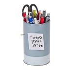 מעמד שולחני ממתכת בעיצוב מודרני עם לוח הודעות