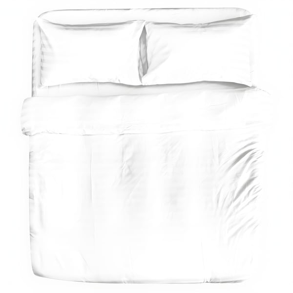 Luxury 160x200 Double Bedding Set with Striped Microfiber Texture