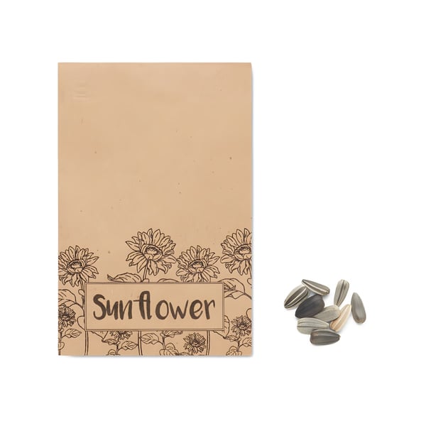 זרעי חמניות באריזת עיצוב