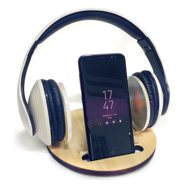 מעמד אוזניות וטלפון נייד - מתנה עסקית יוקרתית