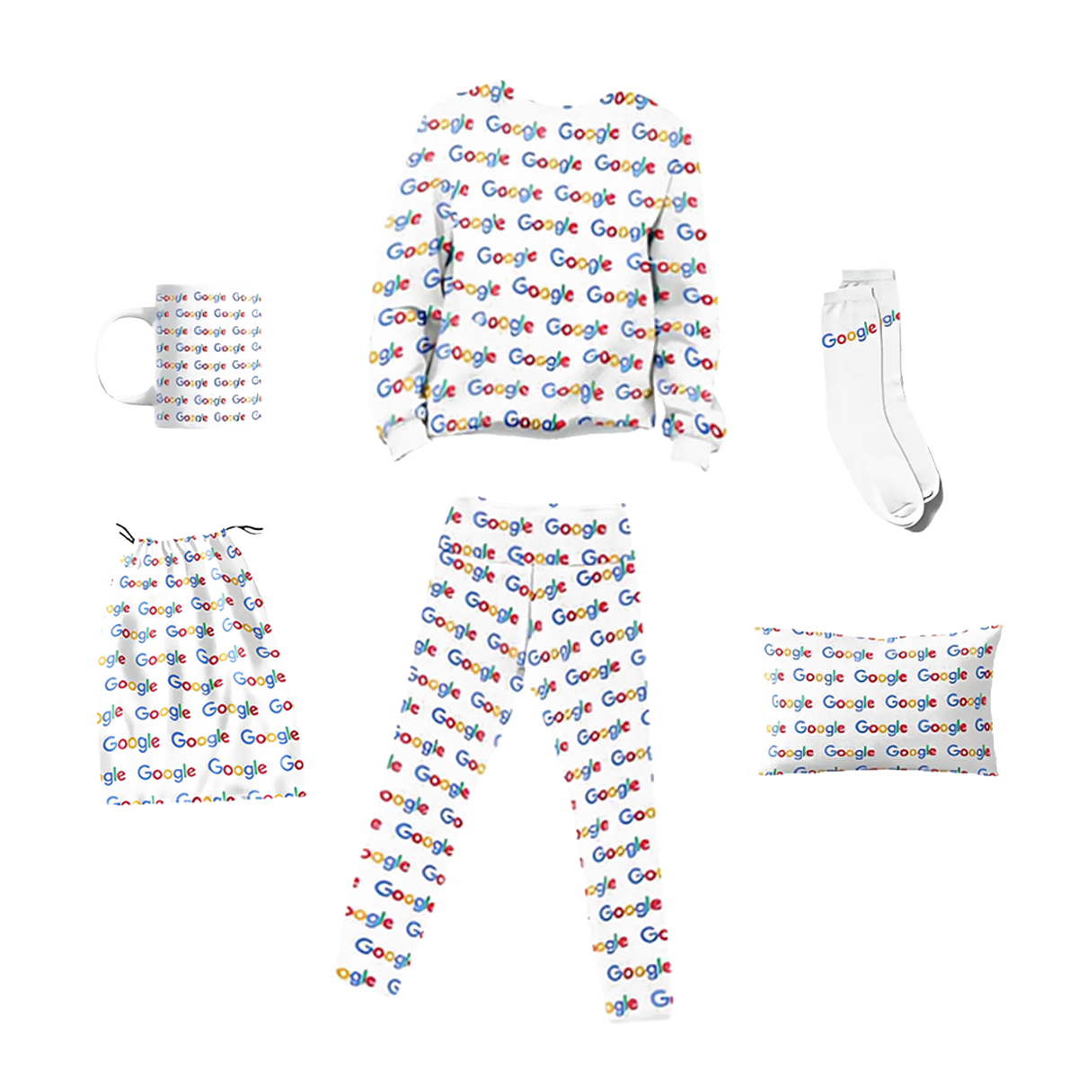 סט חורף מפנק: פיג'מה, כרית חימום, תיק שרוכים, ספל וגרביים