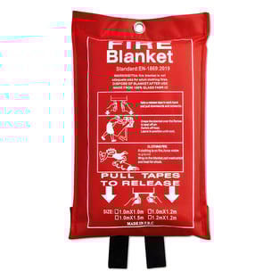 שמיכת אש מסיבי זכוכית עם תיק PVC