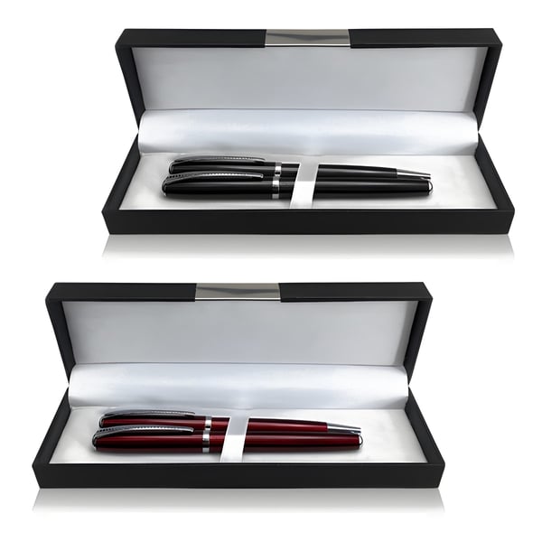 סט עט רולר ועט כדורי יוקרתי 'פלמינגו' בקופסה מהודרת