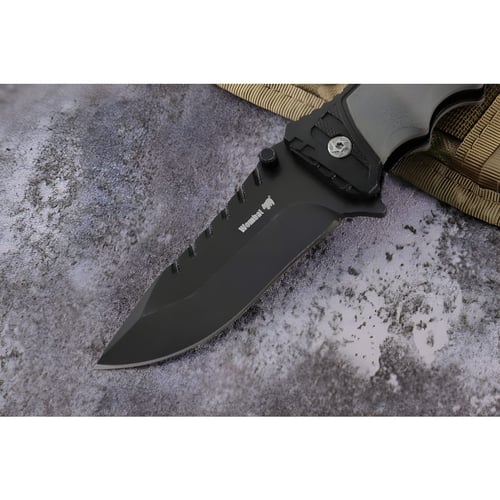 סכין קמפינג מתקפל עם ידית גומי עמידה