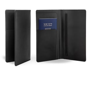 מארז דרכון וכרטיס עלייה למטוס עור - מתנה עסקית יוקרתית