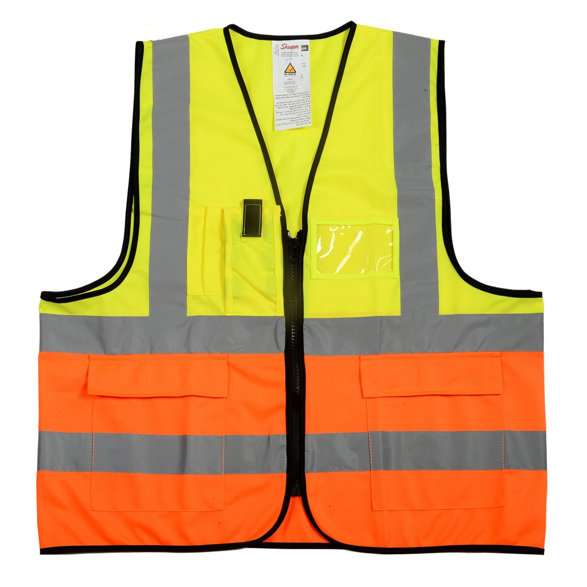 אפוד זוהר היברידי לנראות מרבית