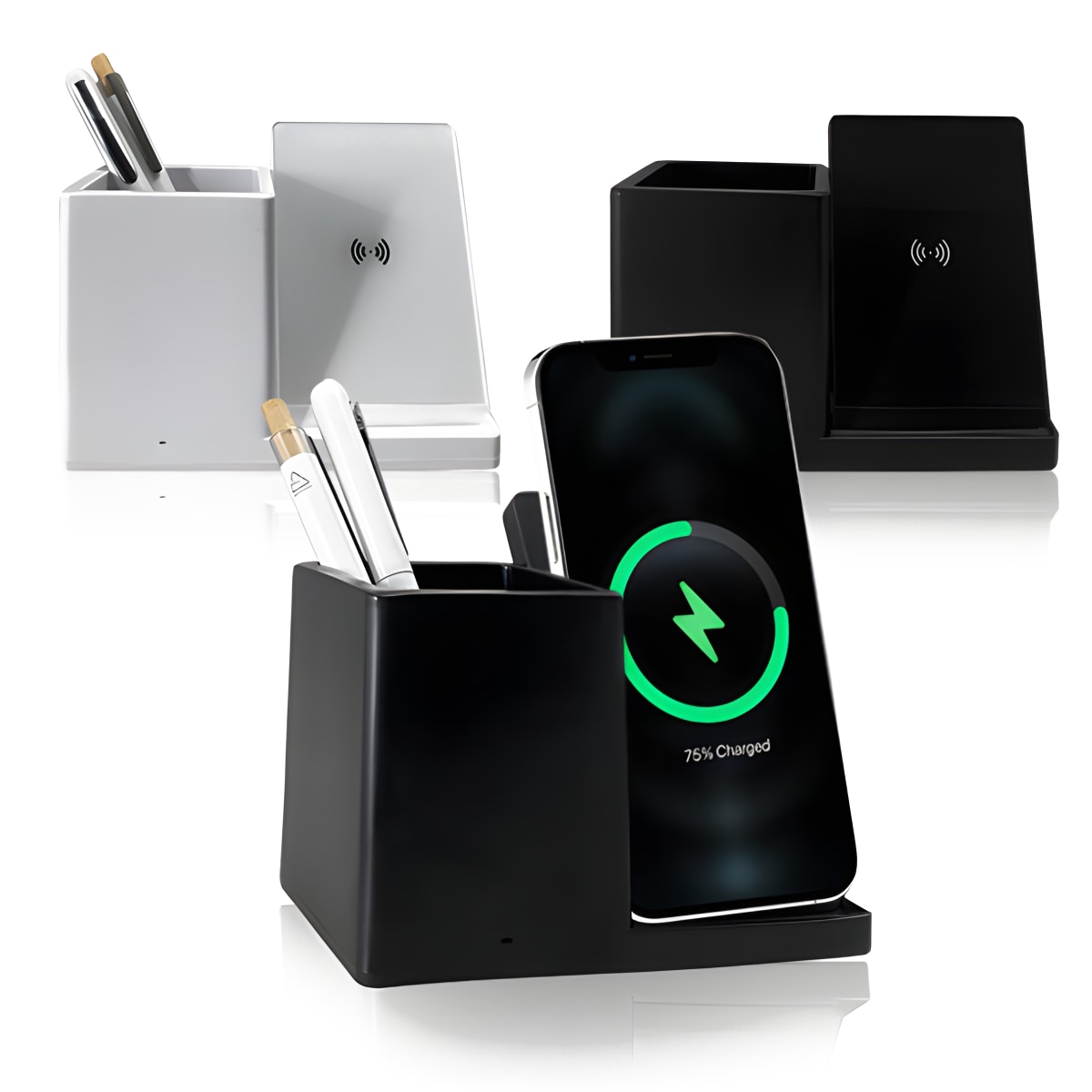 מעמד שולחני עם טעינה אלחוטית 10W מבית EVERCHARGE