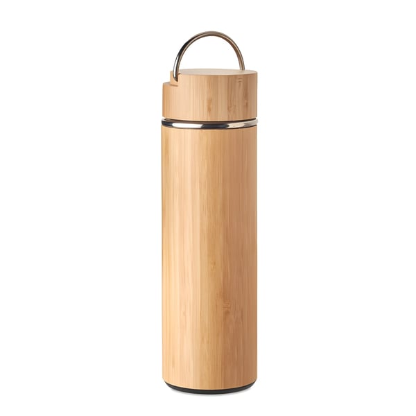 Stainless Steel Bamboo Thermos with Tea Infuser