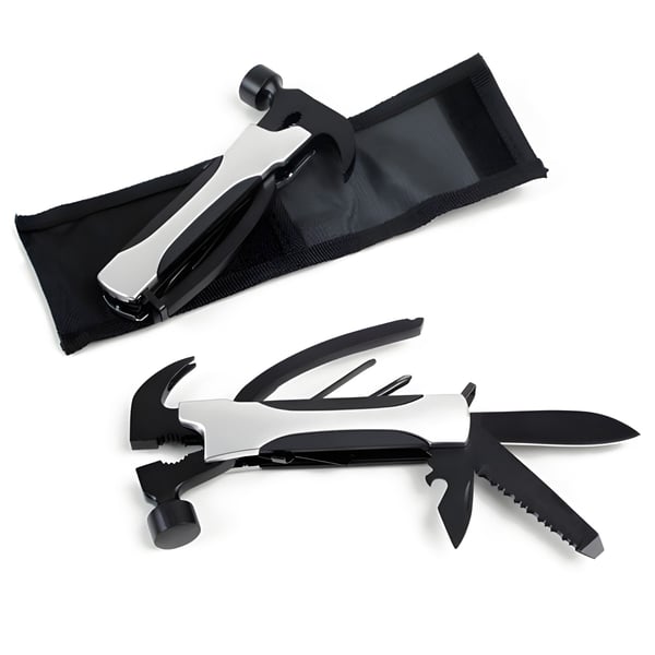 Multi-Tool Metal Hammer and Pliers with Pouch