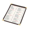 Clear A5 Double-Sided Binder with Metal Corners
