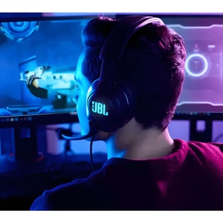 אוזניות גיימינג JBL Quantum 400 עם USB ומיקרופון