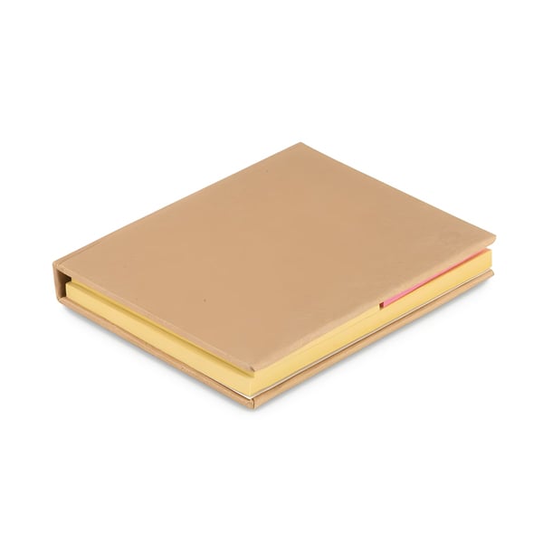 Eco-Friendly Sticky Note Set with Recycled Carton Cover
