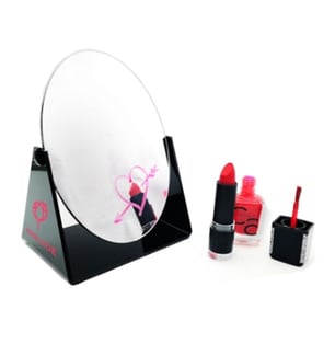 מראת אליפסה מעוצבת מפלסטיק איכותי