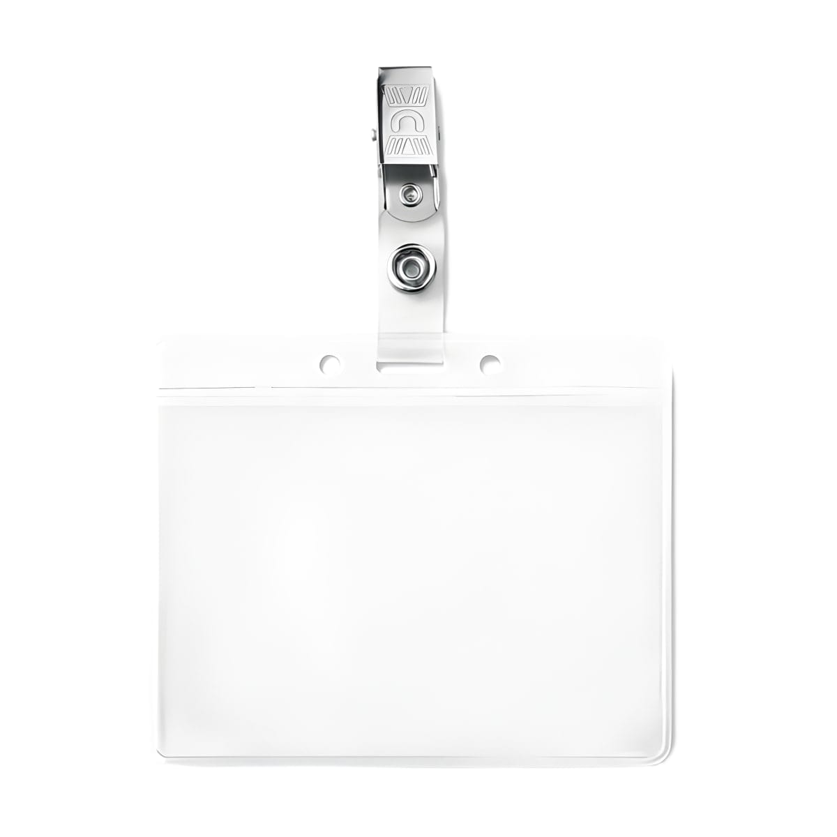 מחזיק תגיות PVC עם קליפס מתכת