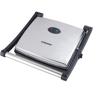 טוסטר גריל 4 פרוסות נירוסטה CROWN - מתנה מגייסת