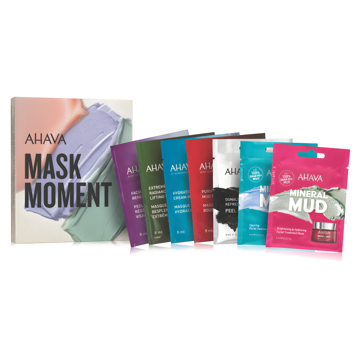 קיט מסכות פנים מבית AHAVA לחידוש וניקוי עור