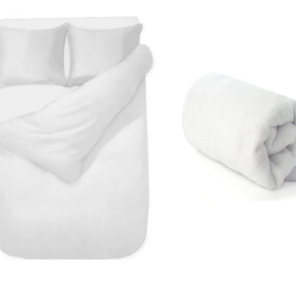 סט מצעים זוגי ג׳רסי ומגבת גוף של פוקס הום