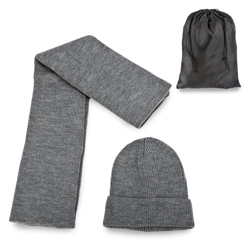 סט כובע גרב וצעיף אקריל – איכות לג’נד