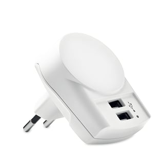 מטען USB אירופי עם 2 יציאות מסוג A